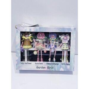 Vintage Anthropomorphic Flower People Shelf Sitters Garden Girls Figurines - New